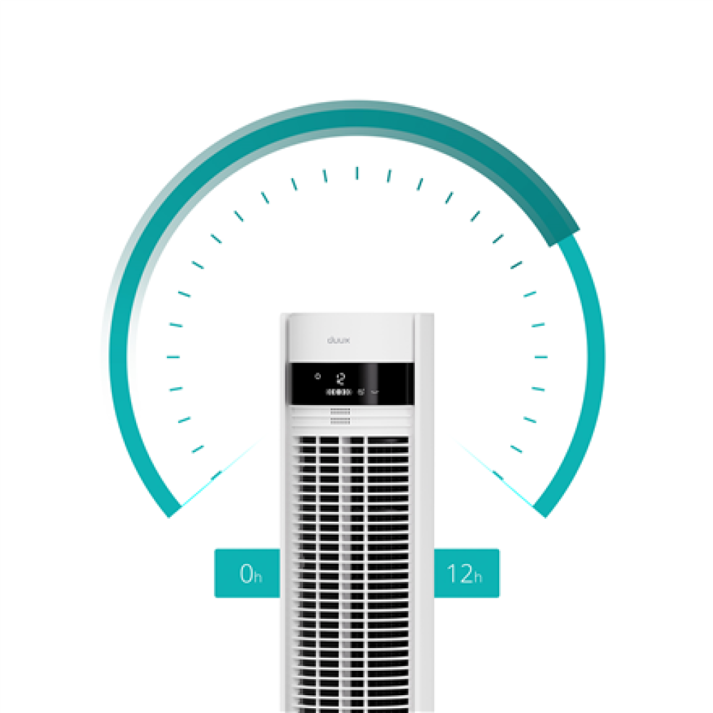 Duux Fan , Elevate , Tower Fan , White , Diameter 29 cm , Number of speeds 12 , Oscillation , 4-40 W