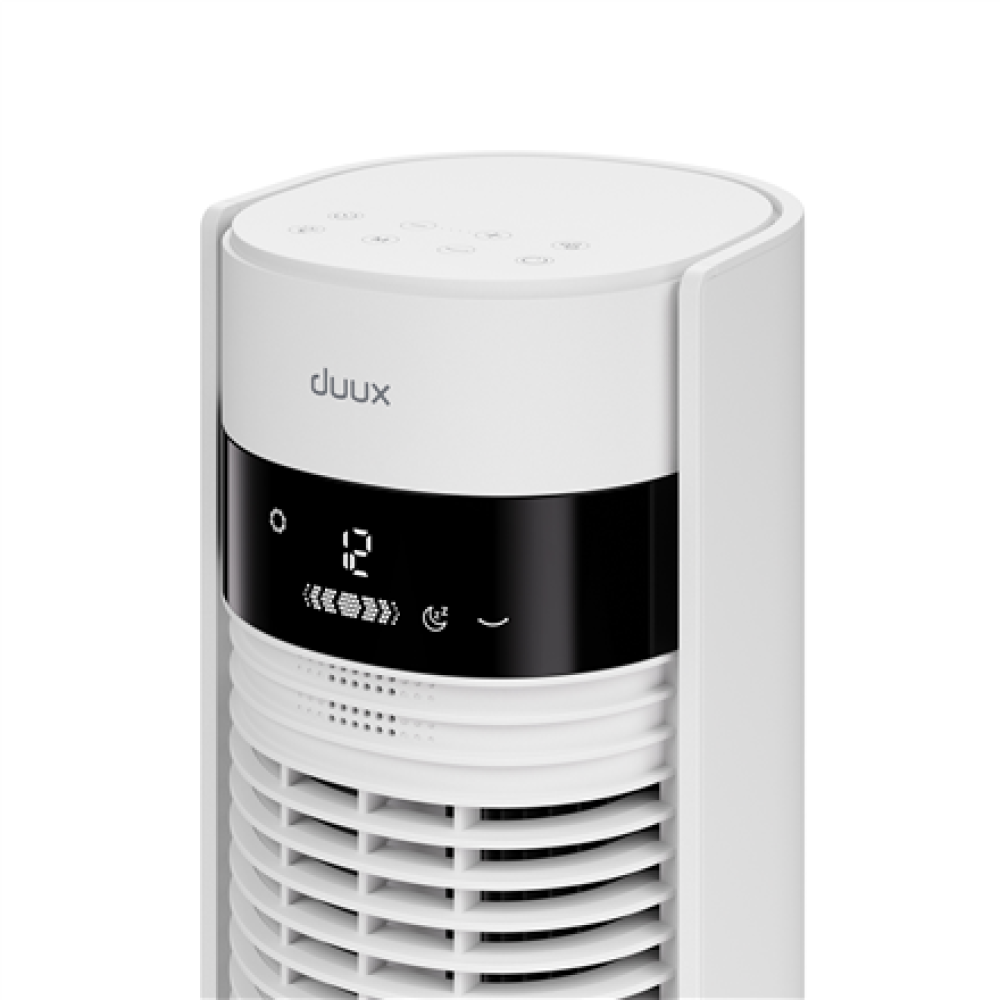 Duux Fan , Elevate , Tower Fan , White , Diameter 29 cm , Number of speeds 12 , Oscillation , 4-40 W