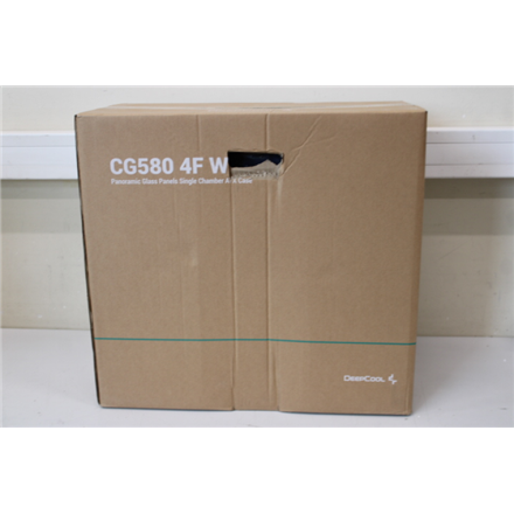 SALE OUT. Deepcool CG580 4F MID TOWER CASE, White , Deepcool , CG580 4F WH , White , Mid Tower , DAMAGED PACKAGING , Power supply included No , ATX PS2