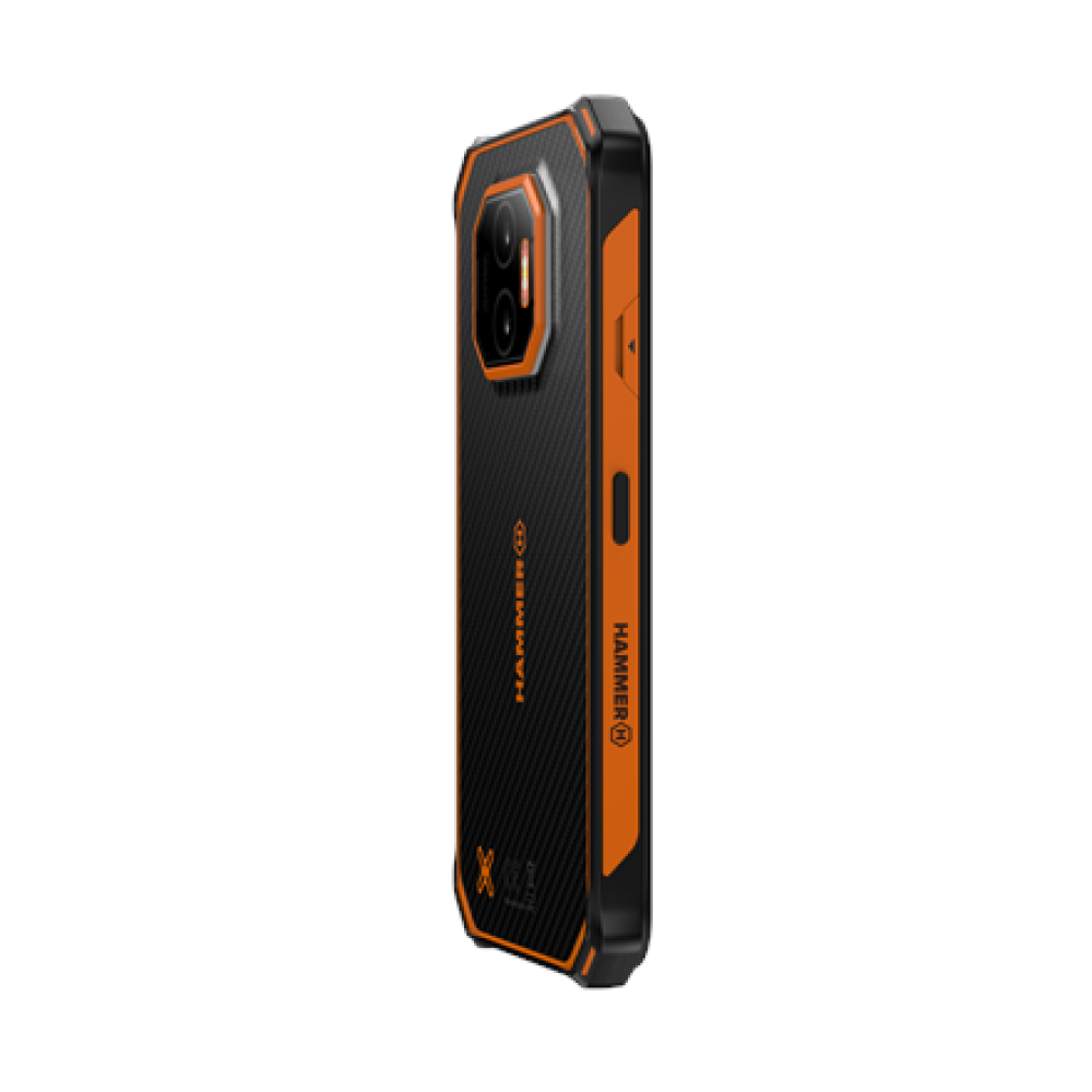 Hammer Energy X2 , Black/Orange , 6.1 , IPS , 1560 x 720 pixels , Mediatek , Dimensity 6300 , Internal RAM 6 GB , 128 GB , microSD , Dual SIM , 4G , 5G , Main camera resolution 50 MP , Android , 15 , 5000 mAh