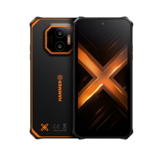 Hammer Energy X2 , Black/Orange , 6.1 , IPS , 1560 x 720 pixels , Mediatek , Dimensity 6300 , Internal RAM 6 GB , 128 GB , microSD , Dual SIM , 4G , 5G , Main camera resolution 50 MP , Android , 15 , 5000 mAh Hammer Energy X2 , Black/Orange , 6.1 , IPS , 1560 x 720 pixels , Mediatek , Dimensity 6300 , Internal RAM 6 GB , 128 GB , microSD , Dual SIM , 4G , 5G , Main camera resolution 50 MP , Android , 15 , 5000 mAh