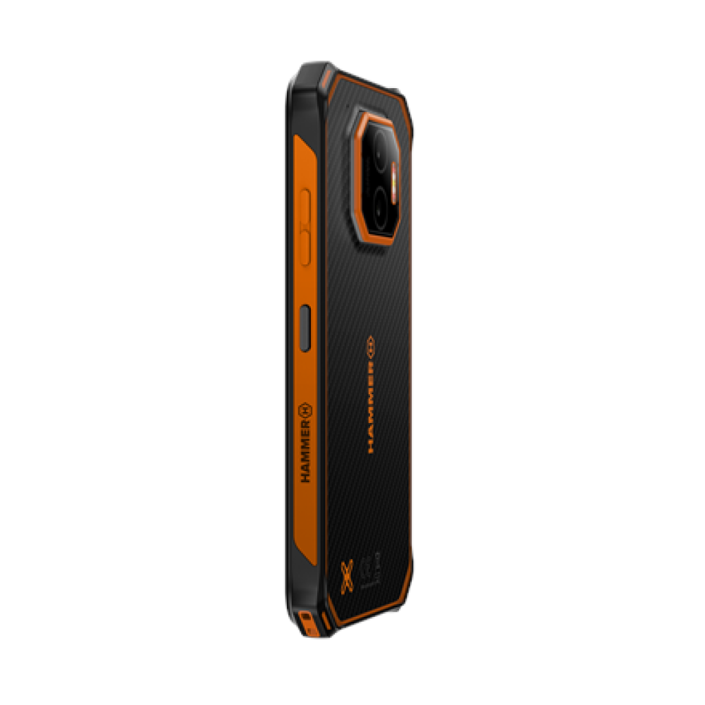 Hammer Energy X2 , Black/Orange , 6.1 , IPS , 1560 x 720 pixels , Mediatek , Dimensity 6300 , Internal RAM 6 GB , 128 GB , microSD , Dual SIM , 4G , 5G , Main camera resolution 50 MP , Android , 15 , 5000 mAh