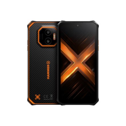 Hammer , Energy X2 , Black/Orange , 6.1 , IPS , 1560 x 720 pixels , Mediatek , Dimensity 6300 , Internal RAM 6 GB , 128 GB , microSD , Dual SIM , 4G , 5G , Main camera resolution 50 MP , Android , 15 , 5000 mAh