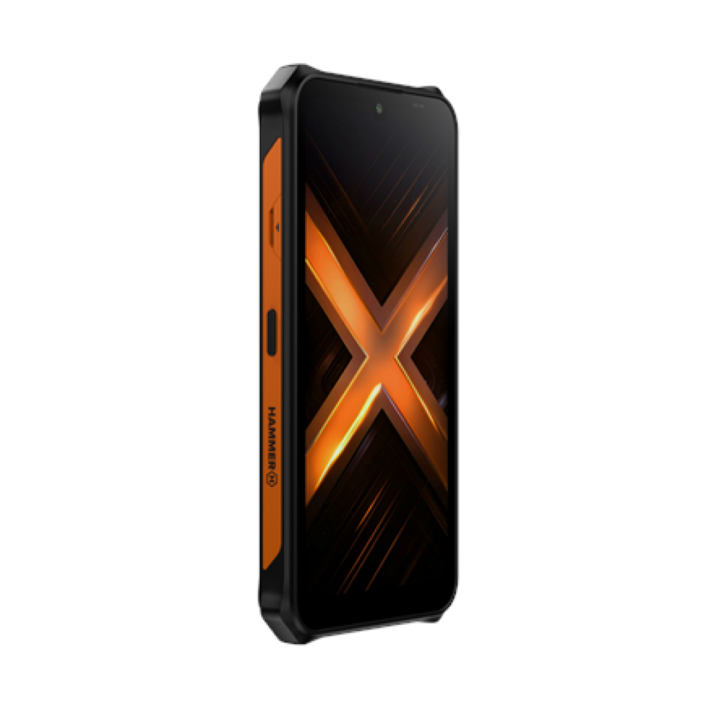 Hammer Energy X2 , Black/Orange , 6.1 , IPS , 1560 x 720 pixels , Mediatek , Dimensity 6300 , Internal RAM 6 GB , 128 GB , microSD , Dual SIM , 4G , 5G , Main camera resolution 50 MP , Android , 15 , 5000 mAh
