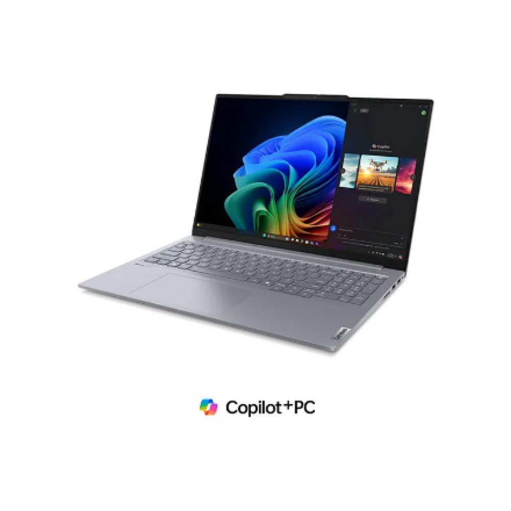 Lenovo ThinkBook 16 G7 QOY , Luna Grey , 16 , IPS , WUXGA , 1920 x 1200 pixels , Anti-glare , Snapdragon X Plus , X1P-42-100 , 16 GB , Soldered LPDDR5x , Solid-state drive capacity 512 GB , Qualcomm Adreno GPU , Windows 11 Pro , 802.11be , Bluetooth versi