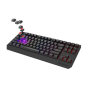 Genesis THOR 230 , Mechanical Gaming Keyboard , Wireless , US , Black , 2.4 GHz, Bluetooth, USB , Outemu Red