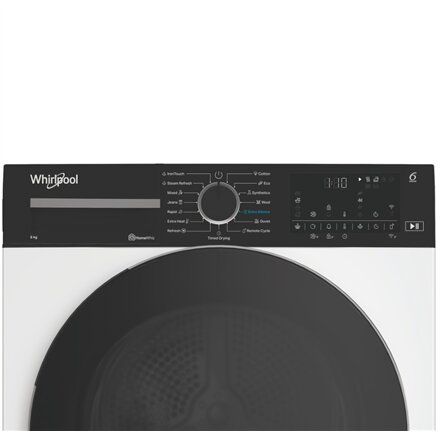 Whirlpool Dryer Machine , WP B8X WBS EE , Energy efficiency class B , Front loading , 8 kg , Digital , Depth 67.4 cm , White , Steam function