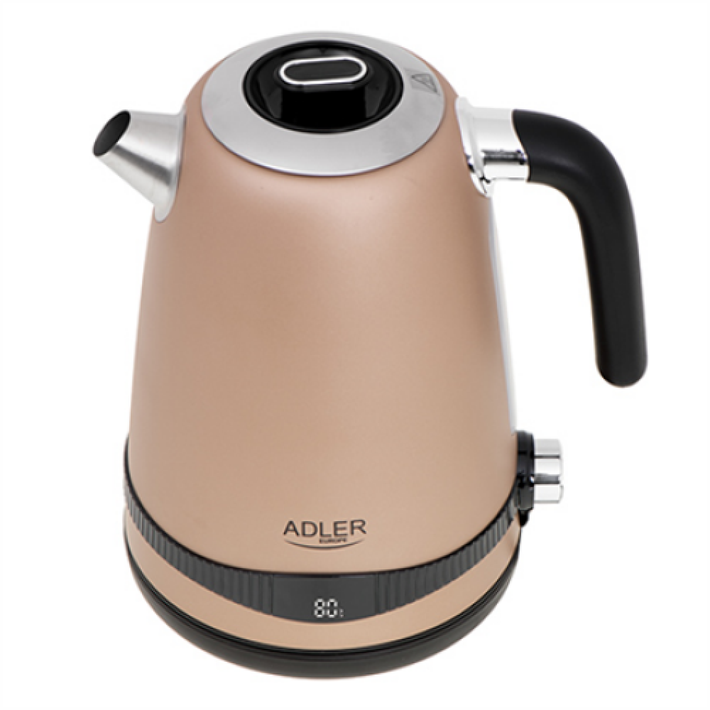 Adler , Kettle , AD 1295 , Electric , 2200 W , 1.7 L , Stainless steel , 360° rotational base , Golden