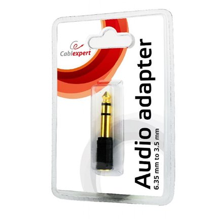 Cablexpert , 6.35 mm to 3.5 mm stereo audio adapter plug , A-6.35M-3.5F , 6.35 mm (M) , 3.5 mm (F)