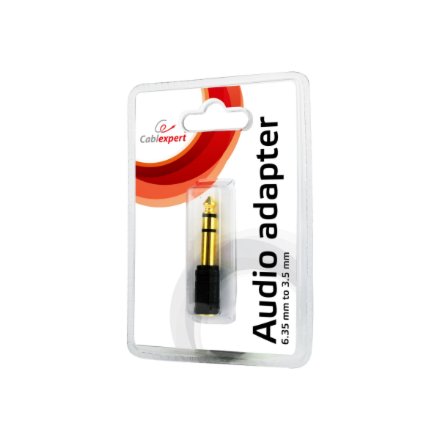 Cablexpert , 6.35 mm to 3.5 mm stereo audio adapter plug , A-6.35M-3.5F , 6.35 mm (M) , 3.5 mm (F)