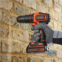 BLACK & DECKER , Impact driver-drill , BDCHD18-QW , 18 V , 1.5 Ah , Li-Ion