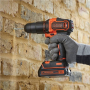 BLACK & DECKER Impact driver-drill , BDCHD18-QW , 18 V , 1.5 Ah , Li-Ion