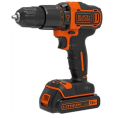 BLACK & DECKER , Impact driver-drill , BDCHD18-QW , 18 V , 1.5 Ah , Li-Ion