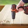 BLACK & DECKER , Impact driver-drill , BDCHD18-QW , 18 V , 1.5 Ah , Li-Ion