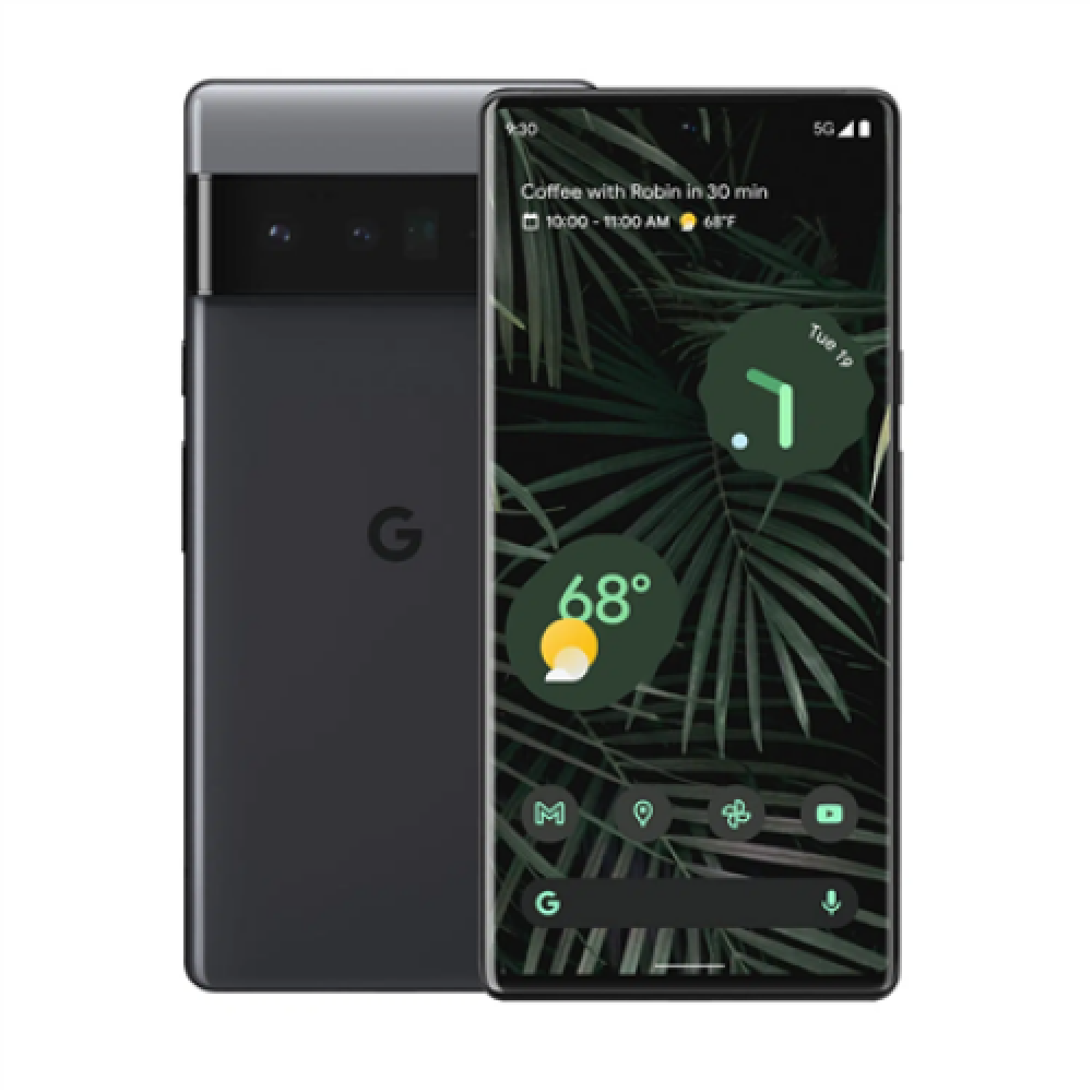 google , Pixel 6 Pro , Stormy Black , 6.71 , LTPO AMOLED , 1440 x 3120 , Google Tensor , Internal RAM 12 GB , 128 GB , Nano-SIM , 3G , 4G , 5G , Main camera resolution 50 + 48 + 12 MP , Secondary camera resolution 11.1 MP , Android , 12 , 5003 mAh