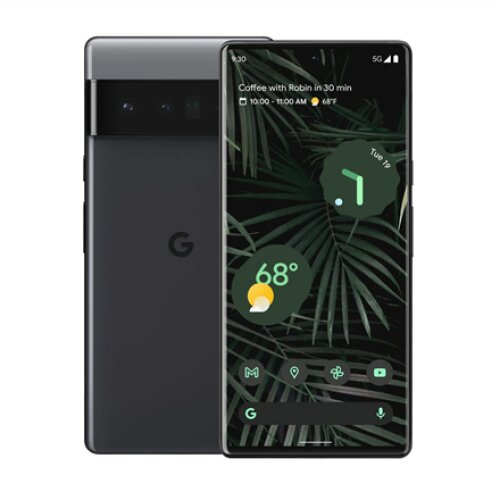google , Pixel 6 Pro , Stormy Black , 6.71 , LTPO AMOLED , 1440 x 3120 , Google Tensor , Internal RAM 12 GB , 128 GB , Nano-SIM , 3G , 4G , 5G , Main camera resolution 50 + 48 + 12 MP , Secondary camera resolution 11.1 MP , Android , 12 , 5003 mAh