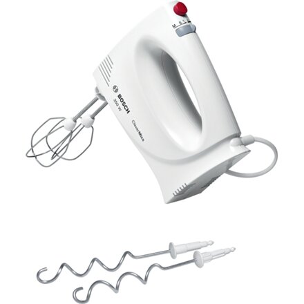 Bosch , Hand Mixer , MFQ3030 , Hand Mixer , 350 W , Number of speeds 4 , Stainless steel/Plastic , Turbo mode , White
