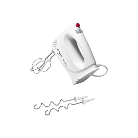 Bosch , Hand Mixer , MFQ3030 , Hand Mixer , 350 W , Number of speeds 4 , Stainless steel/Plastic , Turbo mode , White
