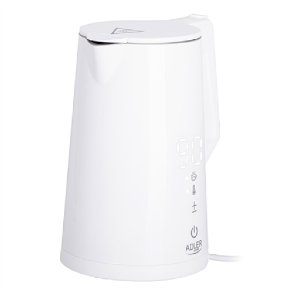 Adler , Kettle , AD 1345w , Electric , 2200 W , 1.7 L , Stainless steel , 360° rotational base , White