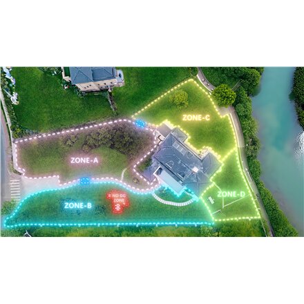 AIRSEEKERS LIMITED , Tron 300° AI Vision Mulching Mower, 2400m², Ai Vision + NRTK , 15 Ah