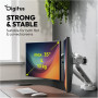 Digitus Desk Mount , Tilt, rotation, pivot , Dual design monitor mount, 2x 35, 2x 10 kg , 35 , Maximum weight (capacity) 20 kg , White
