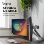 Digitus Desk Mount , Tilt, rotation, pivot , Dual design monitor mount, 2x 35, 2x 10 kg , 35 , Maximum weight (capacity) 20 kg , White