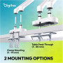 Digitus Desk Mount , Tilt, rotation, pivot , Dual design monitor mount, 2x 35, 2x 10 kg , 35 , Maximum weight (capacity) 20 kg , White