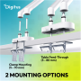Digitus Desk Mount , Tilt, rotation, pivot , Dual design monitor mount, 2x 35, 2x 10 kg , 35 , Maximum weight (capacity) 20 kg , White