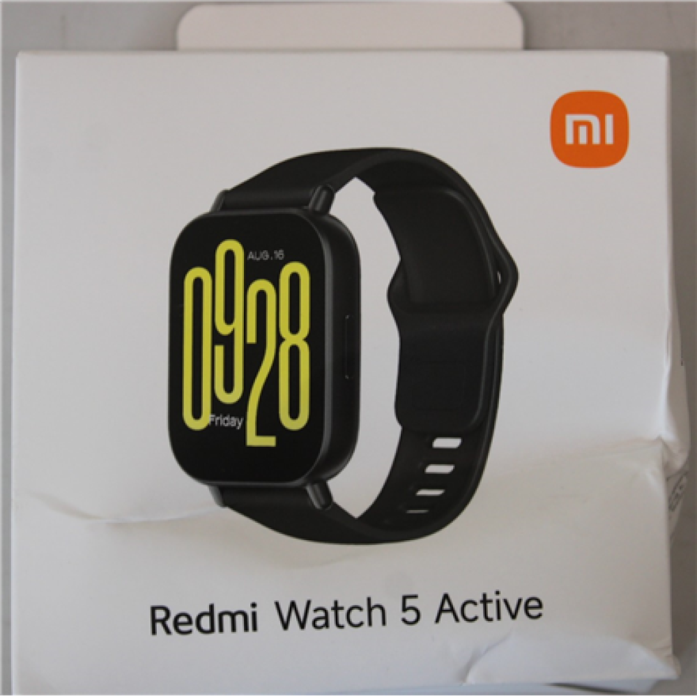 SALE OUT. Xiaomi Redmi Watch 5 Active, Midnight Black , Redmi Watch 5 Active , Smart watch , LCD , 2.0” , Waterproof , Midnight Black , DAMAGED PACKAGING