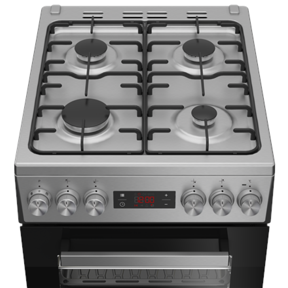 BEKO Cooker , FSM52321DXDT , Hob type Gas , Oven type Electric , Stainless Steel , Width 50 cm , Grilling , Depth 60 cm , 60 L