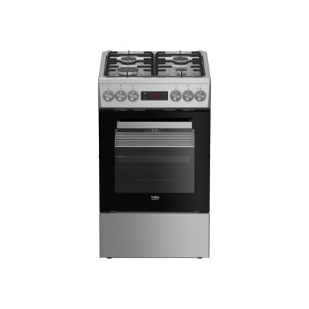 BEKO Cooker , FSM52321DXDT , Hob type Gas , Oven type Electric , Stainless Steel , Width 50 cm , Depth 60 cm , Grilling , Energy efficiency class A , 60 L