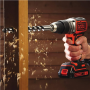 BLACK & DECKER 18V Drill Driver with 2x2.0 Ah Batteries , BCD383D2XK-QW