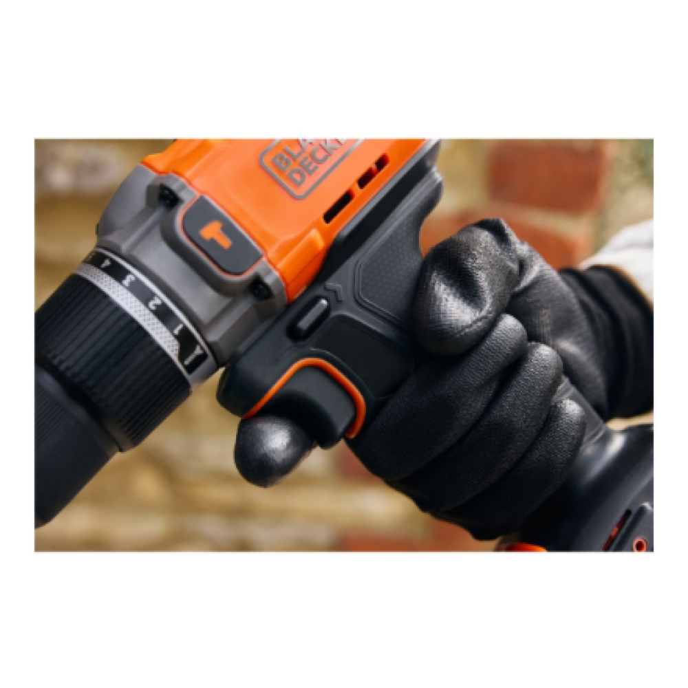 BLACK & DECKER 18V Drill Driver with 2x2.0 Ah Batteries , BCD383D2XK-QW