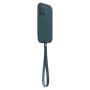 Apple 12, 12 Pro Leather Sleeve with MagSafe Baltic Blue