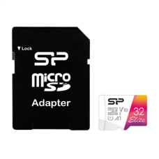 Silicon Power , microSDHC UHS-I Memory Card , Elite , 32 GB , microSDHC/SDXC , Flash memory class 10
