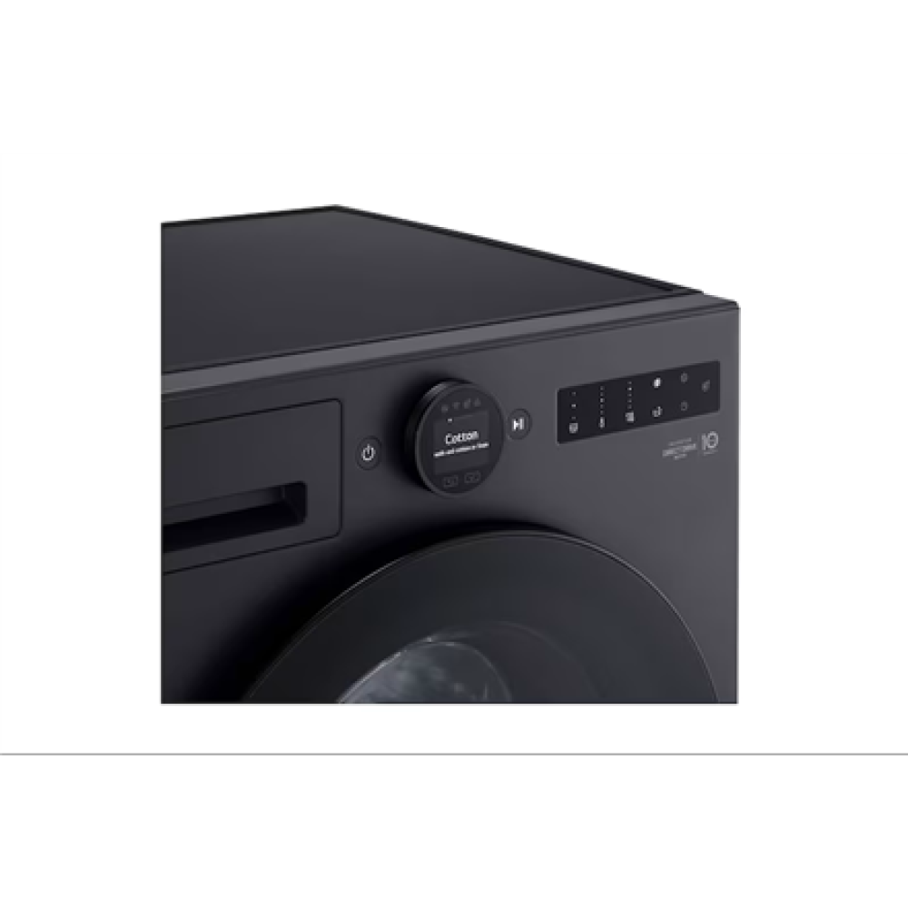 LG , Washing Machine , F2X70S9TSB , Energy efficiency class A , Front loading , Washing capacity 9 kg , 1200 RPM , Depth 47.5 cm , Width 60 cm , Display , LED , Steam function , Matte Black
