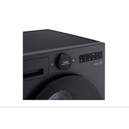 LG , Washing Machine , F2X70S9TSB , Energy efficiency class A , Front loading , Washing capacity 9 kg , 1200 RPM , Depth 47.5 cm , Width 60 cm , Display , LED , Steam function , Matte Black