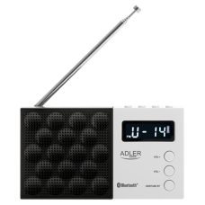 Adler , Digital Radio - PLL AM/FM , AD 1908 , Alarm function , White/Black
