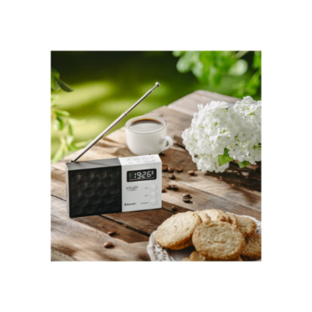 AD 1908 Adler , Digital Radio - PLL AM/FM , AD 1908 , Alarm function , White/Black