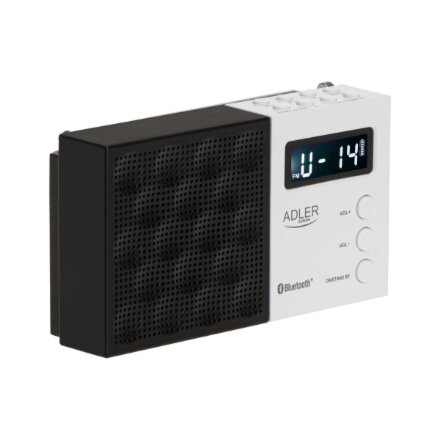 Adler , Digital Radio - PLL AM/FM , AD 1908 , Alarm function , White/Black