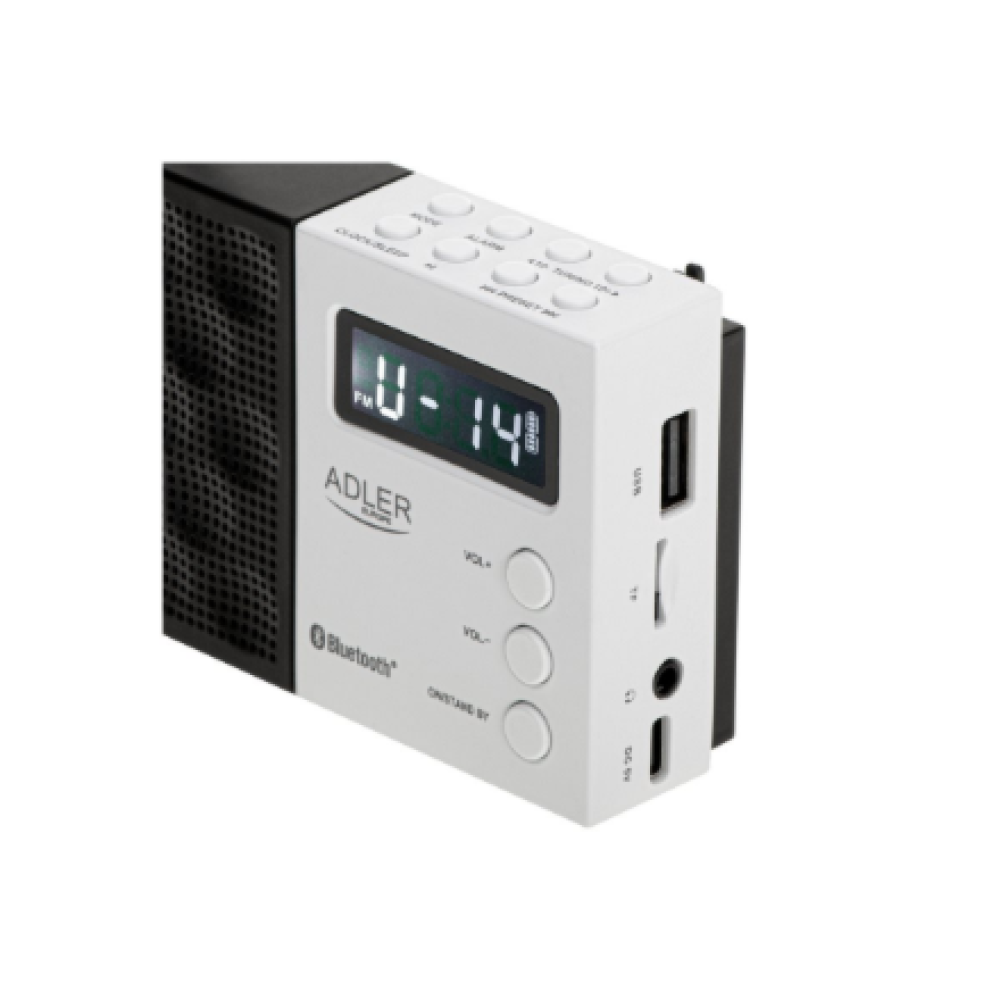 AD 1908 Adler , Digital Radio - PLL AM/FM , AD 1908 , Alarm function , White/Black
