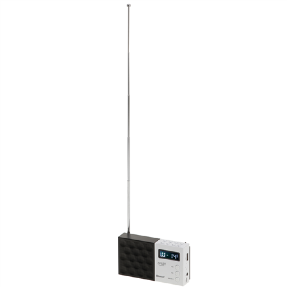 Adler , Digital Radio - PLL AM/FM , AD 1908 , Alarm function , White/Black