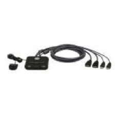 Aten , 2-Port USB FHD HDMI Cable KVM Switch , CS22HF
