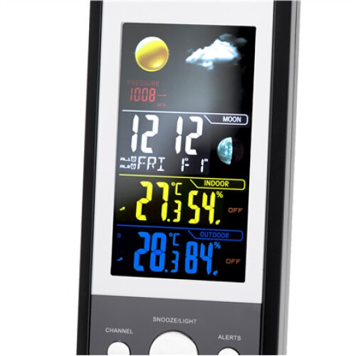 Mesko , MS 1177 , Black , Colorful Digital Display , Weather station