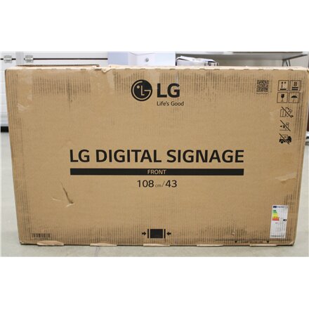 SALE OUT. LG 43UH5N-E 43“ 3840x2160/m2/16:9/8ms/ HDMI DP Audio , LG 43UH5N-E , 43 , Landscape/Portrait , 24/7 , WebOS , DAMAGED PACKAGING , 500 cd/m² , 8 ms , 178 ° , 178 °