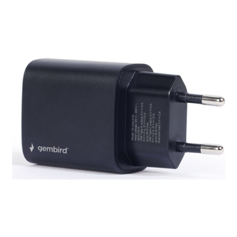 Gembird , TA-UQC3-03 , 2-port 18 W USB Fast Charger , N/A