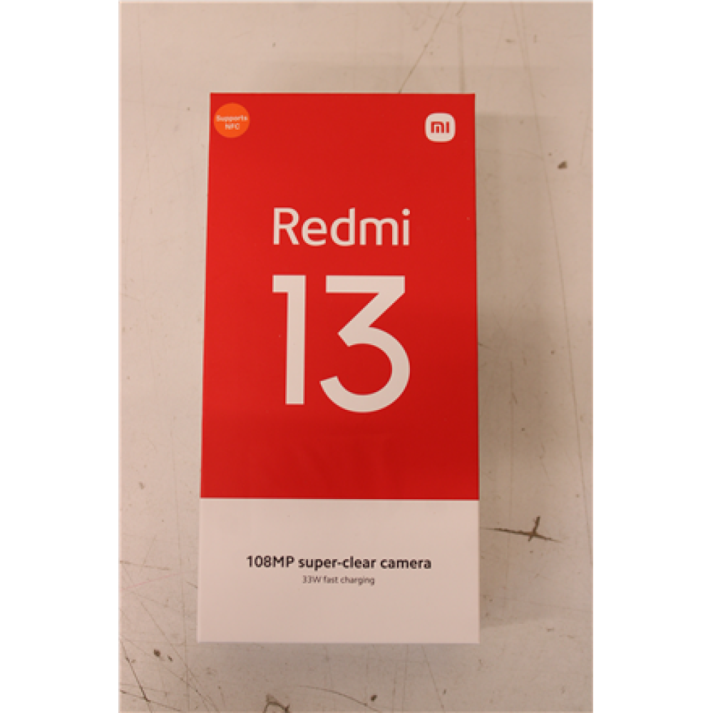 SALE OUT. , Xiaomi , Redmi , 13 , Midnight Black , 6.79 , IPS LCD , 1080 x 2460 pixels , Mediatek , Internal RAM 6 GB , 128 GB , microSDXC , Dual SIM , Nano SIM , Main camera resolution 108+2 MP , Secondary camera resolution 13 MP , Android , 14 , 5030 mA