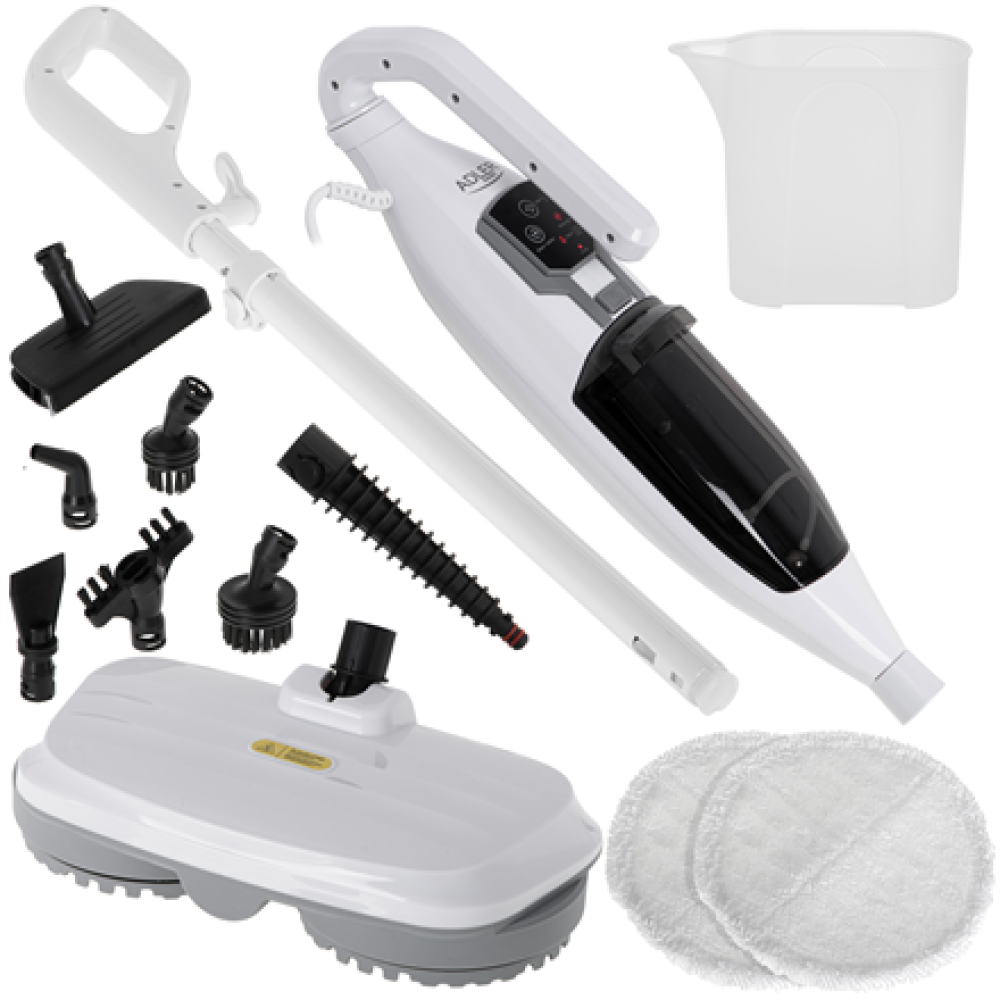 Adler Rotary Steam Mop , AD 7052 , Corded operating , Washing function , Power 1300 W , White
