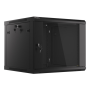 Lanberg , Rack cabinet 19 wall-mount 9U/600x600 (flat pack) V2 , WF01-6609-10B , Black