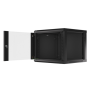 Lanberg , Rack cabinet 19 wall-mount 9U/600x600 (flat pack) V2 , WF01-6609-10B , Black